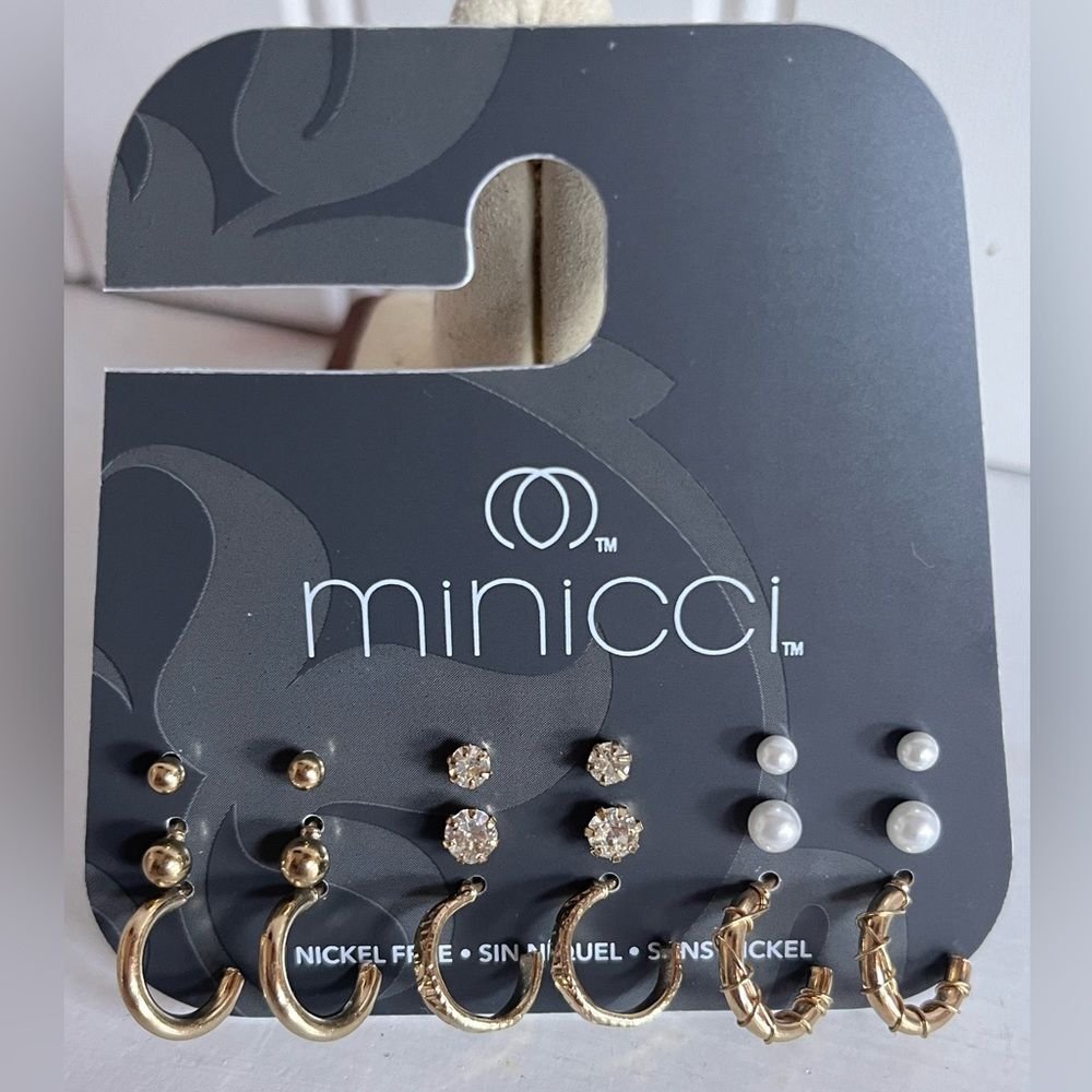 Earrings Hoops & Studs Set